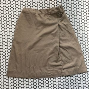 Lands’ End khaki skirt